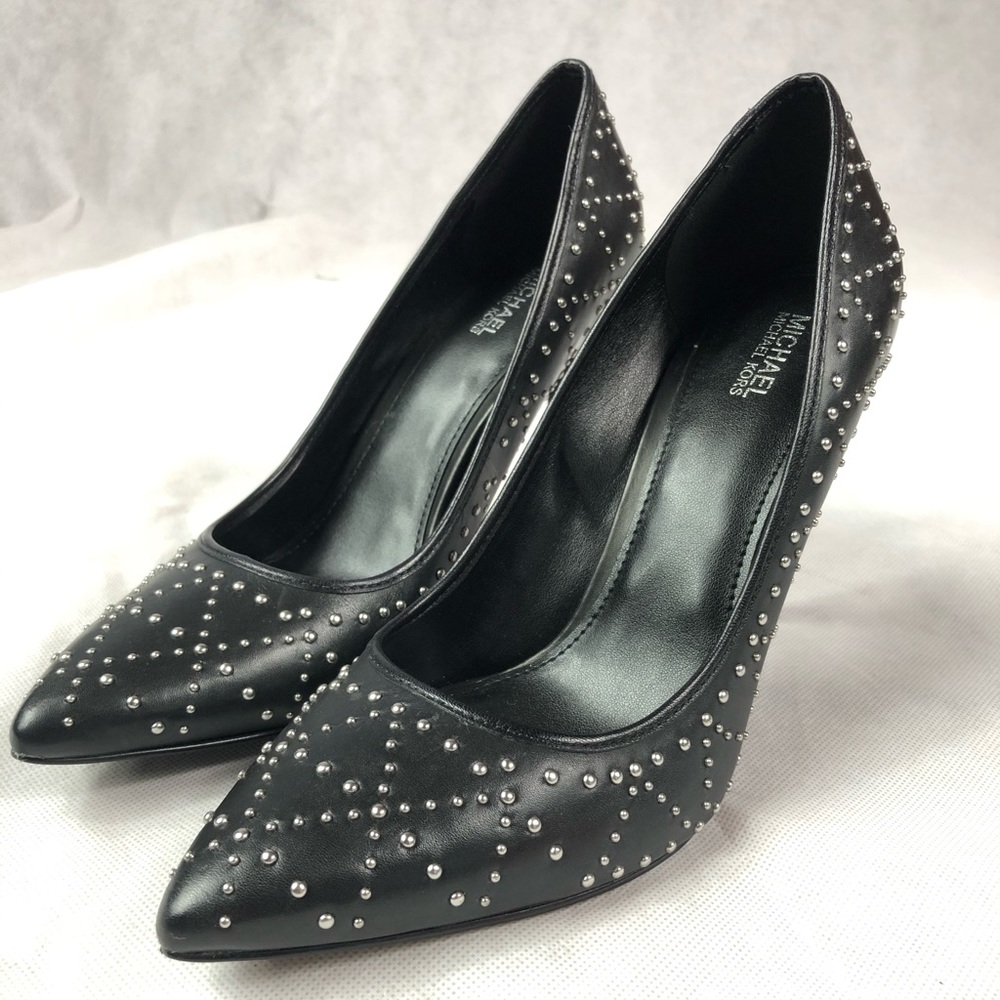 Michael Kors “Claire” studded leather pumps size 8